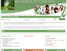 Tablet Screenshot of mtbarkerpsychology.com.au